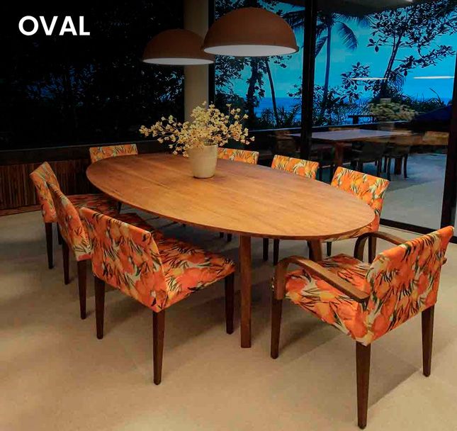Tampo Oval + Pernas Quilha ou Coluna