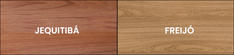 Madeiras e Laca - Amostras de acabamento