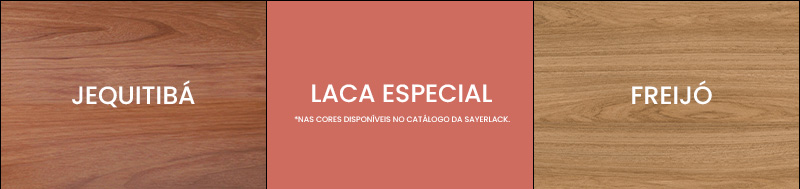 Madeiras e Laca - Amostras de acabamento